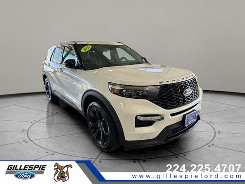 White Metallic 2022 Ford Explorer ST