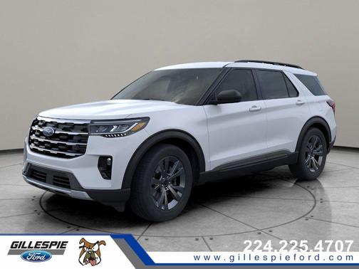 Space White Metallic 2026 Ford Explorer Active