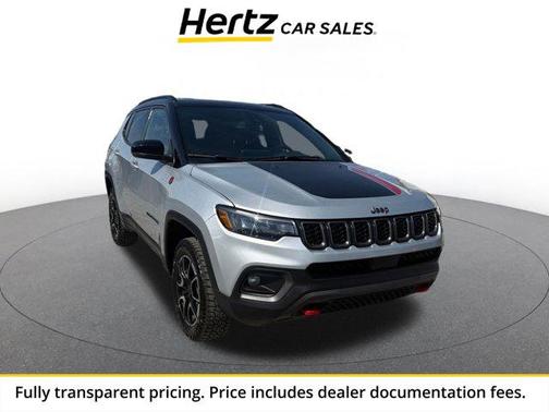 Silver Zynith Metallic Clearcoat 2025 Jeep Compass Trailhawk