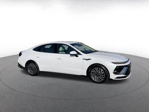 Serenity White 2025 Hyundai SONATA Hybrid SE