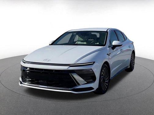 Serenity White 2025 Hyundai SONATA Hybrid SE