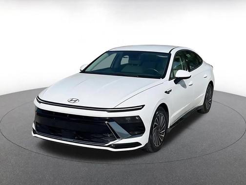 Serenity White 2025 Hyundai SONATA Hybrid SE