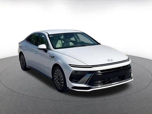 Serenity White 2025 Hyundai SONATA Hybrid SE