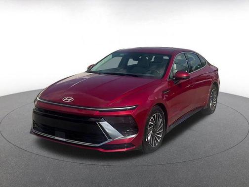 Ultimate red 2025 Hyundai SONATA Hybrid SE