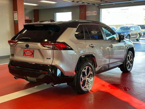 Silver Sky Metallic/Midnight Black Metallic 2023 Toyota RAV4 Prime XSE