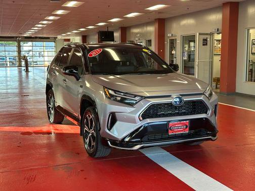 Silver Sky Metallic/Midnight Black Metallic 2023 Toyota RAV4 Prime XSE