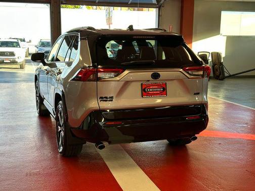 Silver Sky Metallic/Midnight Black Metallic 2023 Toyota RAV4 Prime XSE