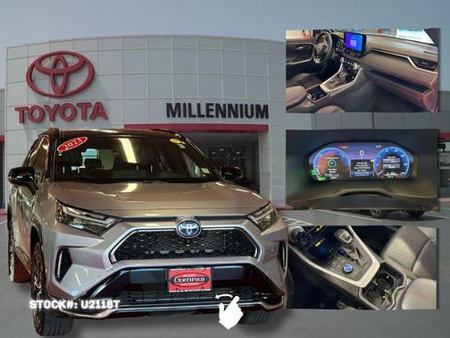 Silver Sky Metallic/Midnight Black Metallic 2023 Toyota RAV4 Prime XSE