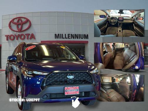 Blue Crush Metallic 2022 Toyota Corolla Cross LE
