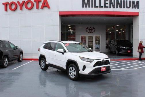 Super White 2021 Toyota RAV4 LE