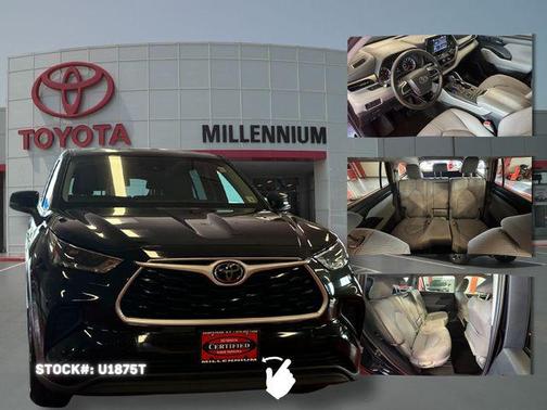 Midnight Black Metallic 2021 Toyota Highlander L