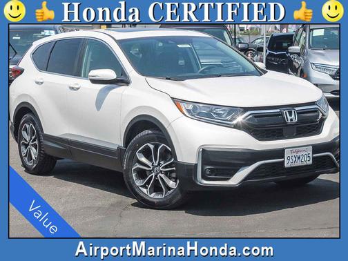 Platinum White Pearl 2021 Honda CR-V 2WD EX