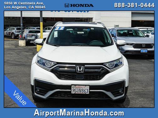Platinum White Pearl 2022 Honda CR-V 2WD EX-L