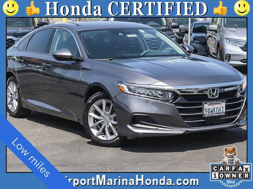 Sonic Gray Pearl 2022 Honda Accord LX 1.5T