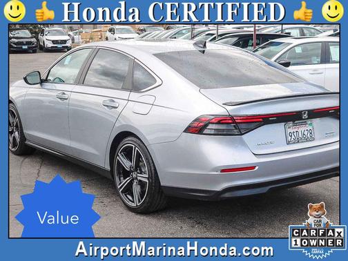 Solar Silver Metallic 2024 Honda Accord Hybrid Sport