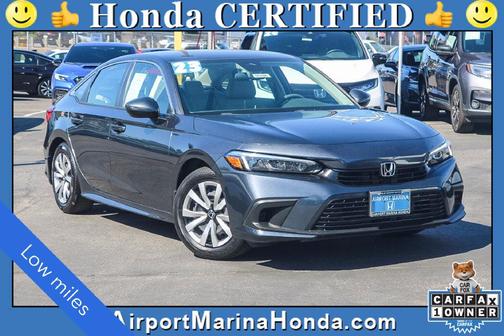 Sonic Gray Pearl 2023 Honda Civic LX