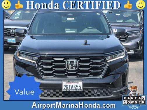 Crystal Black Pearl 2025 Honda Pilot Sport