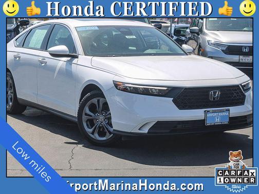 Platinum White Pearl 2023 Honda Accord EX