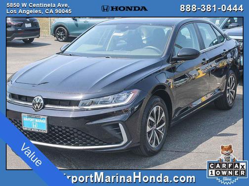 Deep Black Pearl 2025 Volkswagen Jetta 1.5T S