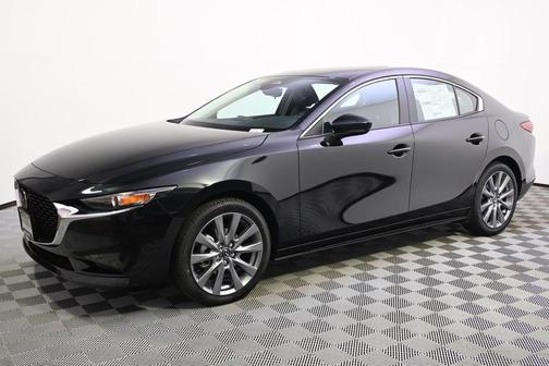 Jet Black Mica 2026 Mazda Mazda3 FWD w/Preferred Package