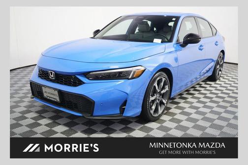 Boost Blue Pearl 2026 Honda Civic Hybrid Sport Touring