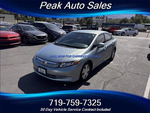 Green Opal Metallic 2012 Honda Civic Hybrid Base