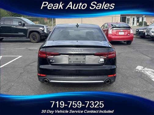 Brilliant Black 2018 Audi A4 2.0T Premium