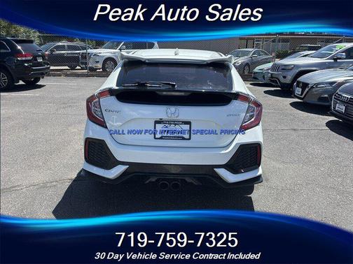 White Orchid Pearl 2017 Honda Civic Sport