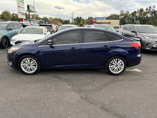 Kona Blue 2017 Ford Focus Titanium