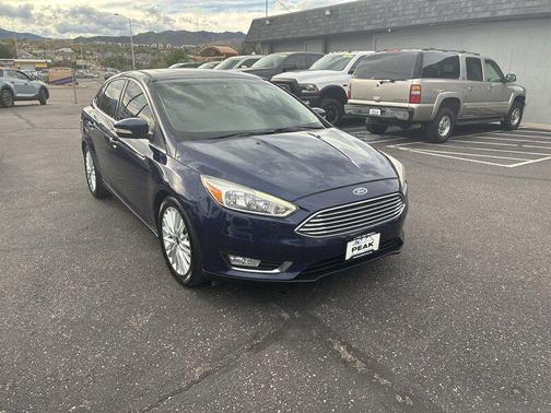 Kona Blue 2017 Ford Focus Titanium