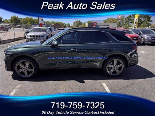 Cardiff Green 2022 Genesis GV70 3.5T AWD Sport