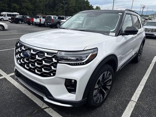 White 2026 Ford Explorer Platinum