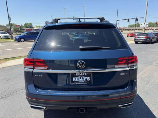 Tourmaline Blue Metallic 2021 Volkswagen Atlas 3.6L SE w/Technology