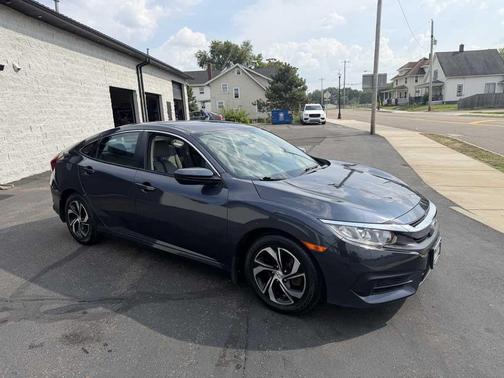 Cosmic Blue Metallic 2017 Honda Civic LX