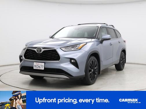 Blue 2022 Toyota Highlander Platinum