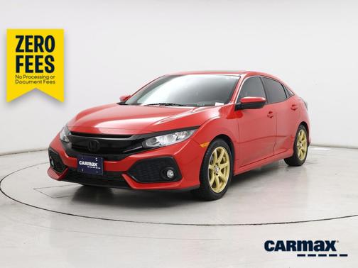 Red 2017 Honda Civic EX
