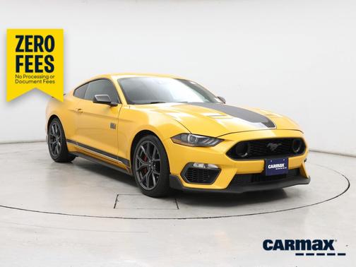 Yellow 2022 Ford Mustang Mach 1