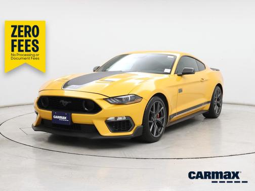 Yellow 2022 Ford Mustang Mach 1