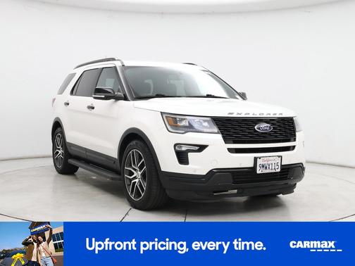 White 2018 Ford Explorer Sport