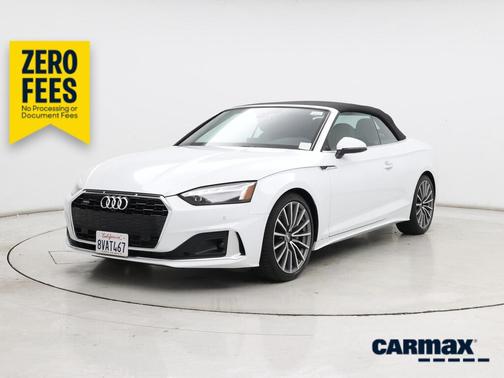 White 2021 Audi A5 Premium Plus