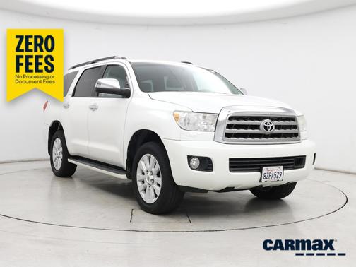 White 2016 Toyota Sequoia Platinum