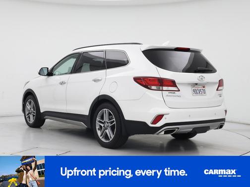 White 2017 Hyundai SANTA FE Limited Ultimate