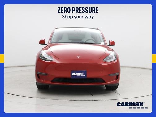 Red 2023 Tesla Model Y Long Range