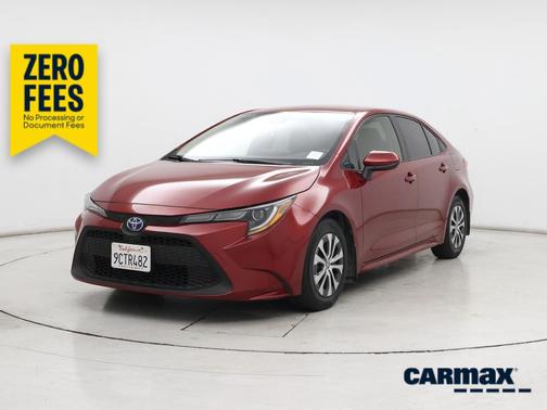 Red 2022 Toyota Corolla Hybrid LE