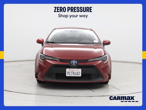 Red 2022 Toyota Corolla Hybrid LE