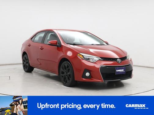 Red 2016 Toyota Corolla S