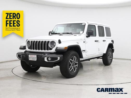 White 2025 Jeep Wrangler Sahara