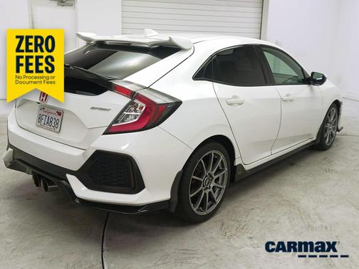 White 2018 Honda Civic Sport