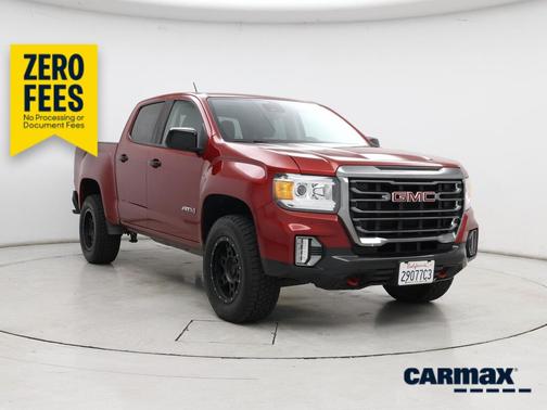 Red 2021 GMC Canyon AT4