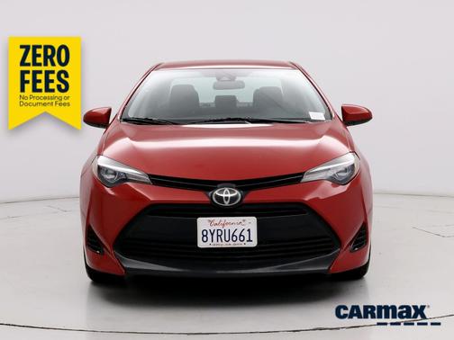 Red 2018 Toyota Corolla LE